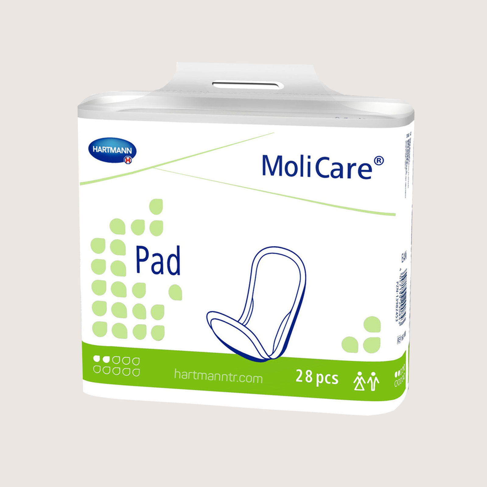 Hartmann MoliCare Pad 2 Damla İnce Mesane Pedi 28 Adet | Kadın ve Erkek