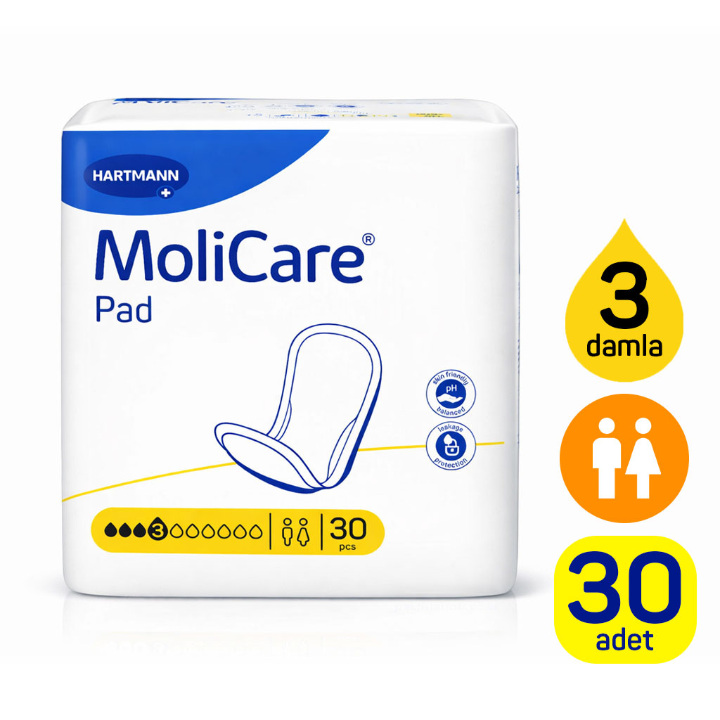 Hartmann MoliCare Pad 3 Damla Mesane Pedi 30 Adet | Kadın ve Erkek
