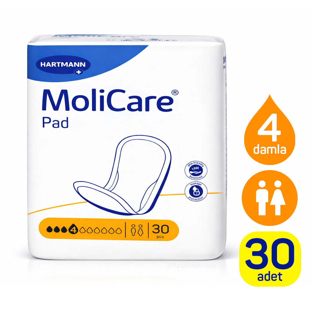 Hartmann MoliCare Pad 4 Damla Mesane Pedi 30 Adet | Kadın ve Erkek