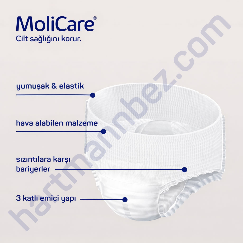 Hartmann MoliCare Pants 8 Damla M Beden 20 Adet | Külot Tipi Yetişkin Bezi