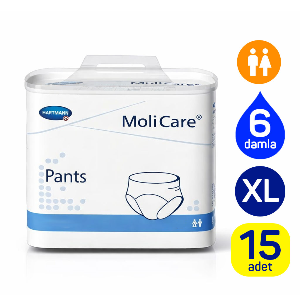Hartmann MoliCare Pants 6 Damla XL Beden 15 Adet Külot Tipi Yetişkin Bezi