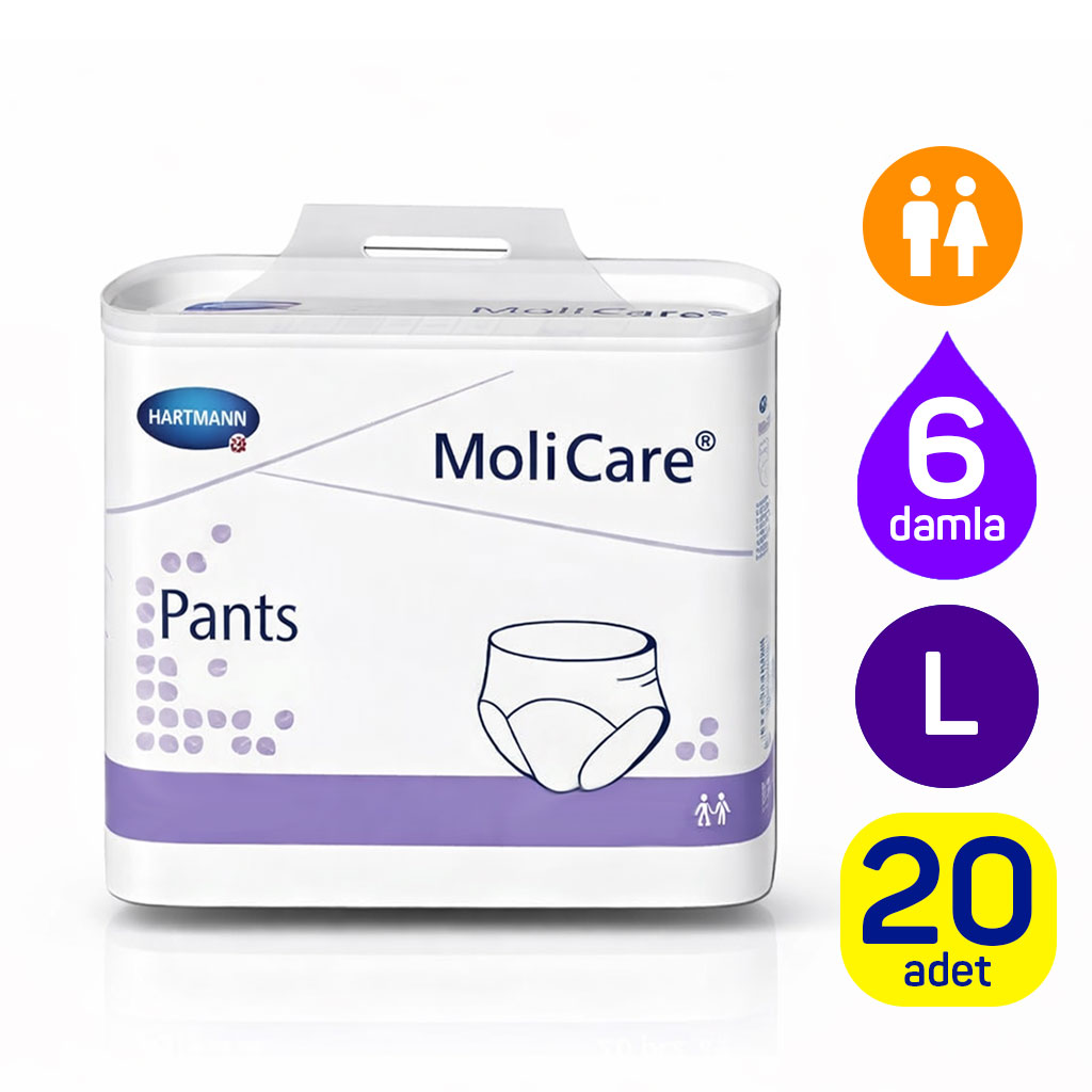 Hartmann MoliCare Pants 8 Damla L Beden 20 Adet | Külot Tipi Yetişkin Bezi