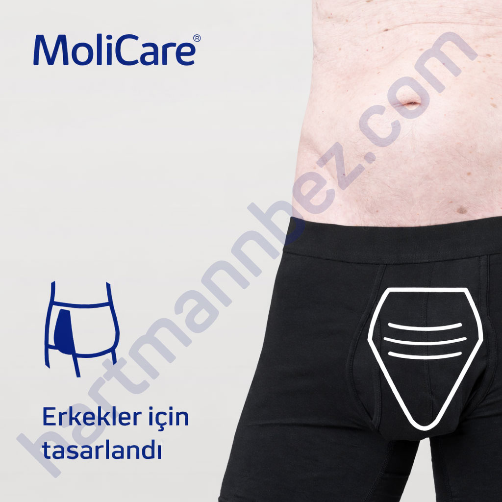 Hartmann MoliCare Premium Men Pad 2 Damla Erkek Mesane Pedi 12 Paket 168 Adet (Aktif)