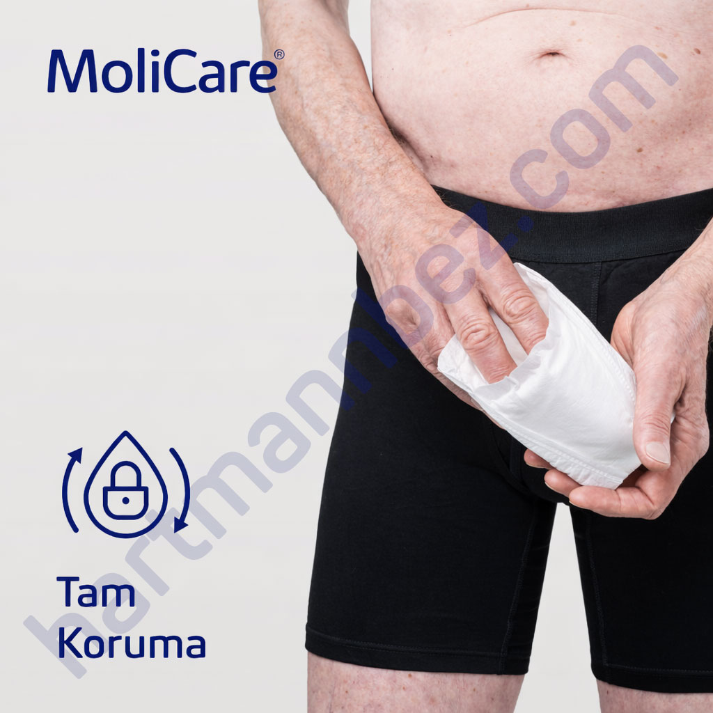 Hartmann MoliCare Premium Men Pad 2 Damla Erkek Mesane Pedi 12 Paket 168 Adet (Aktif)