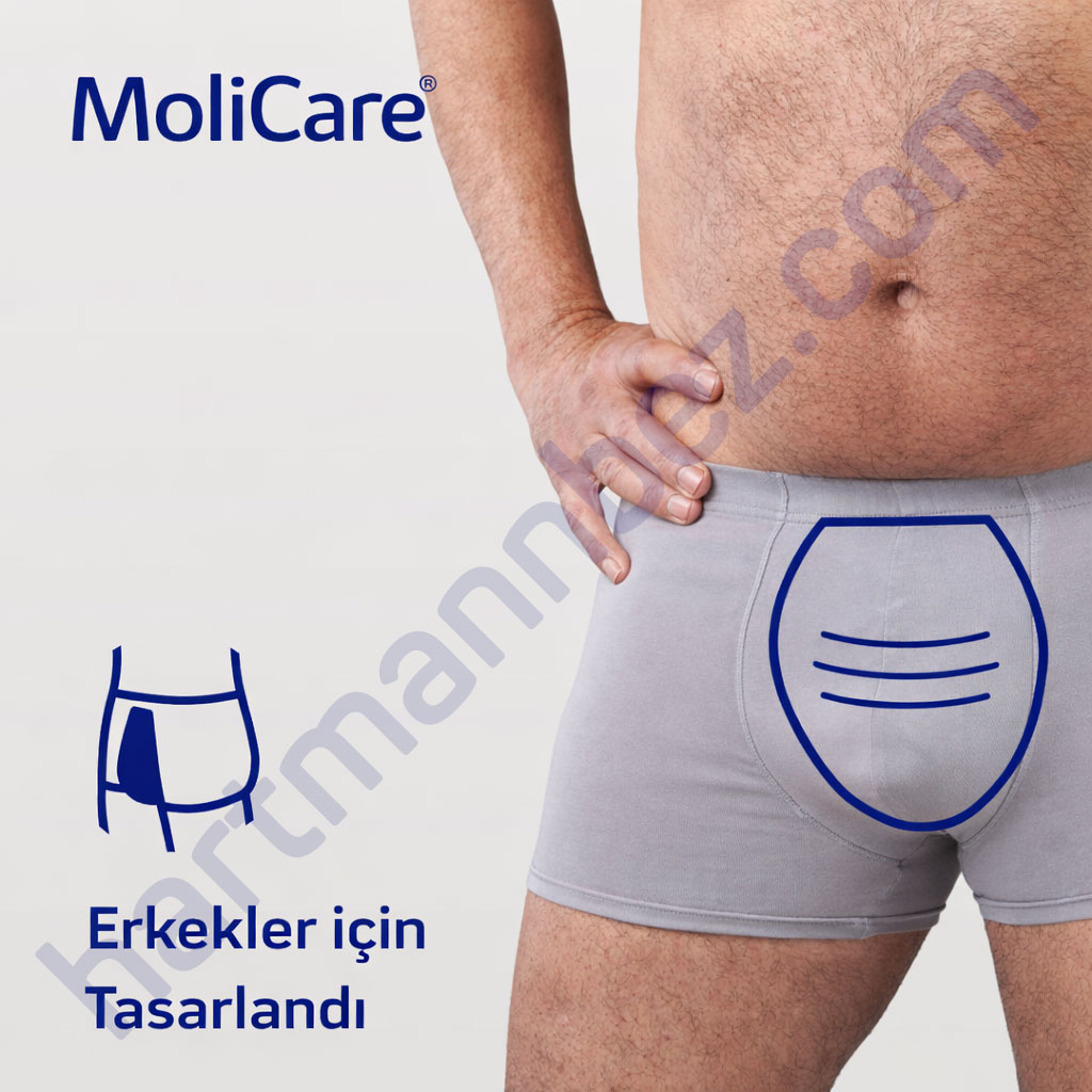 Hartmann MoliCare Premium Men Pad 4 Damla Erkek Mesane Pedi 12 Paket 168 Adet (Koruma)