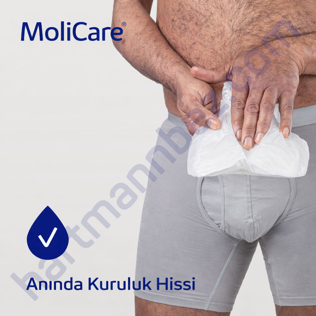 Hartmann MoliCare Premium Men Pad 4 Damla Erkek Mesane Pedi 12 Paket 168 Adet (Koruma)