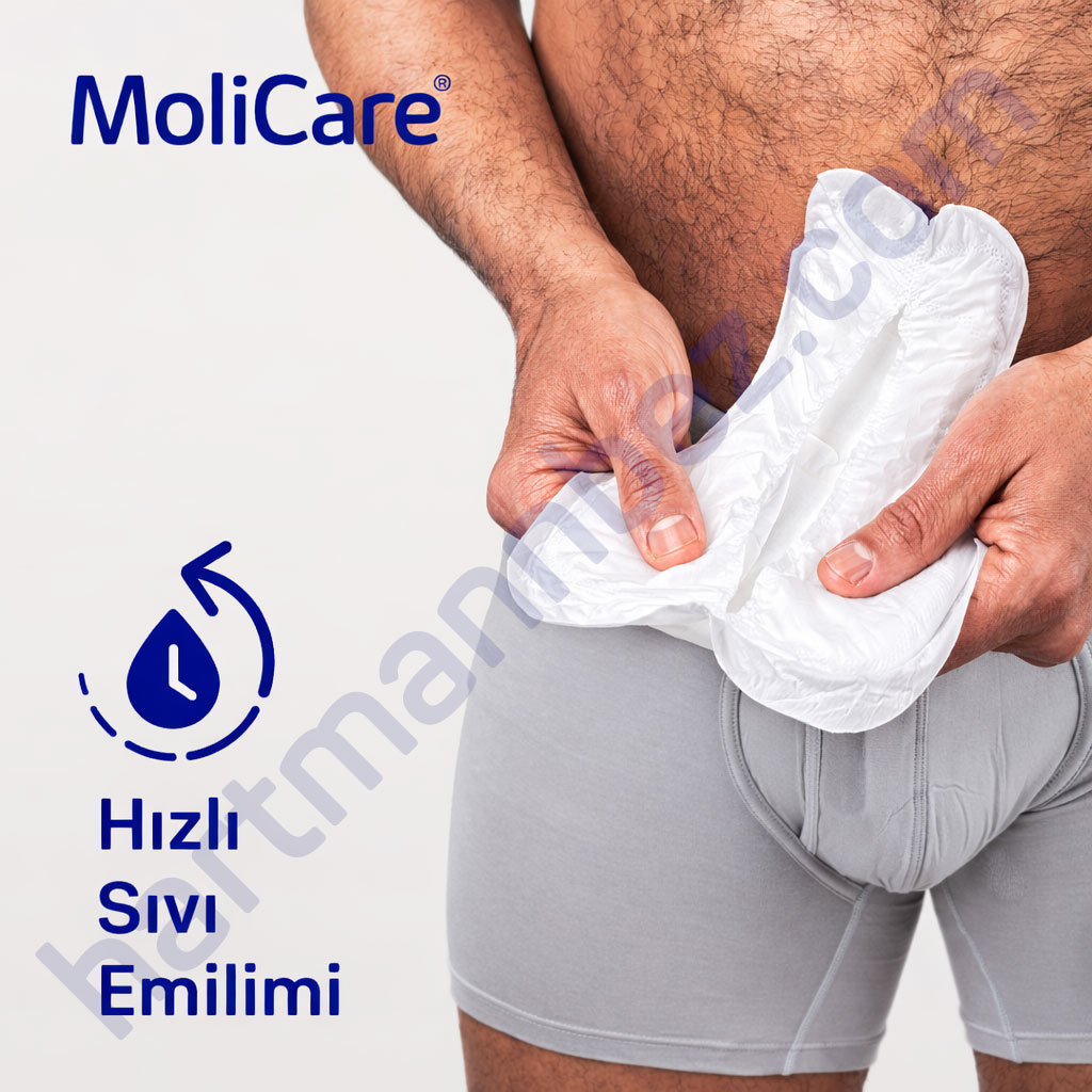 Hartmann MoliCare Premium Men Pad 4 Damla Erkek Mesane Pedi 12 Paket 168 Adet (Koruma)