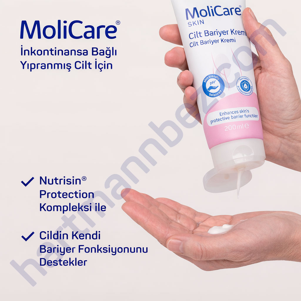 Hartmann MoliCare Skin Barrier Cream 200 ml Çinko İçermeyen Bariyer Krem