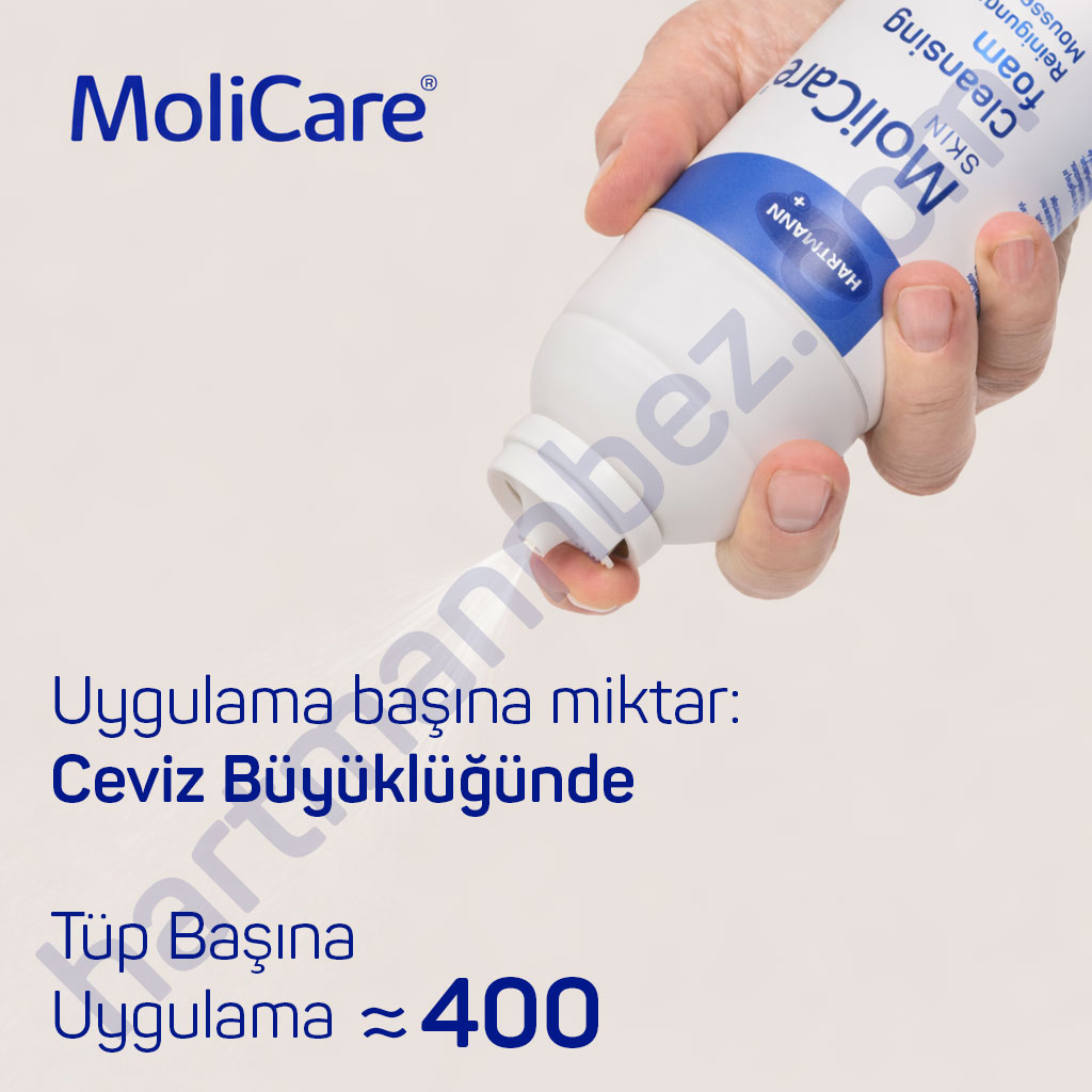 Hartmann MoliCare Skin Cleansing Foam 400 ml 12'li Koli Temizlik Köpüğü