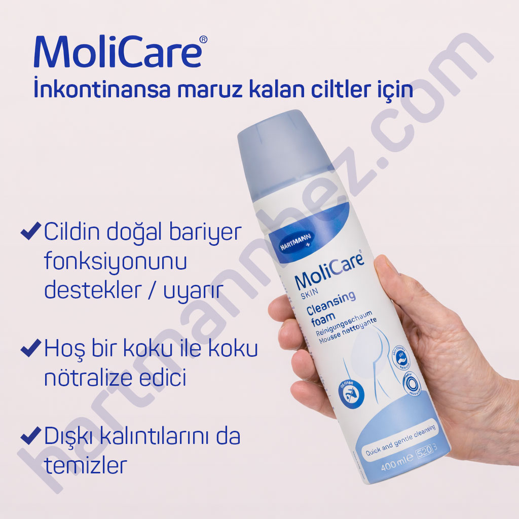 Hartmann MoliCare Skin Cleansing Foam 400 ml 12'li Koli Temizlik Köpüğü
