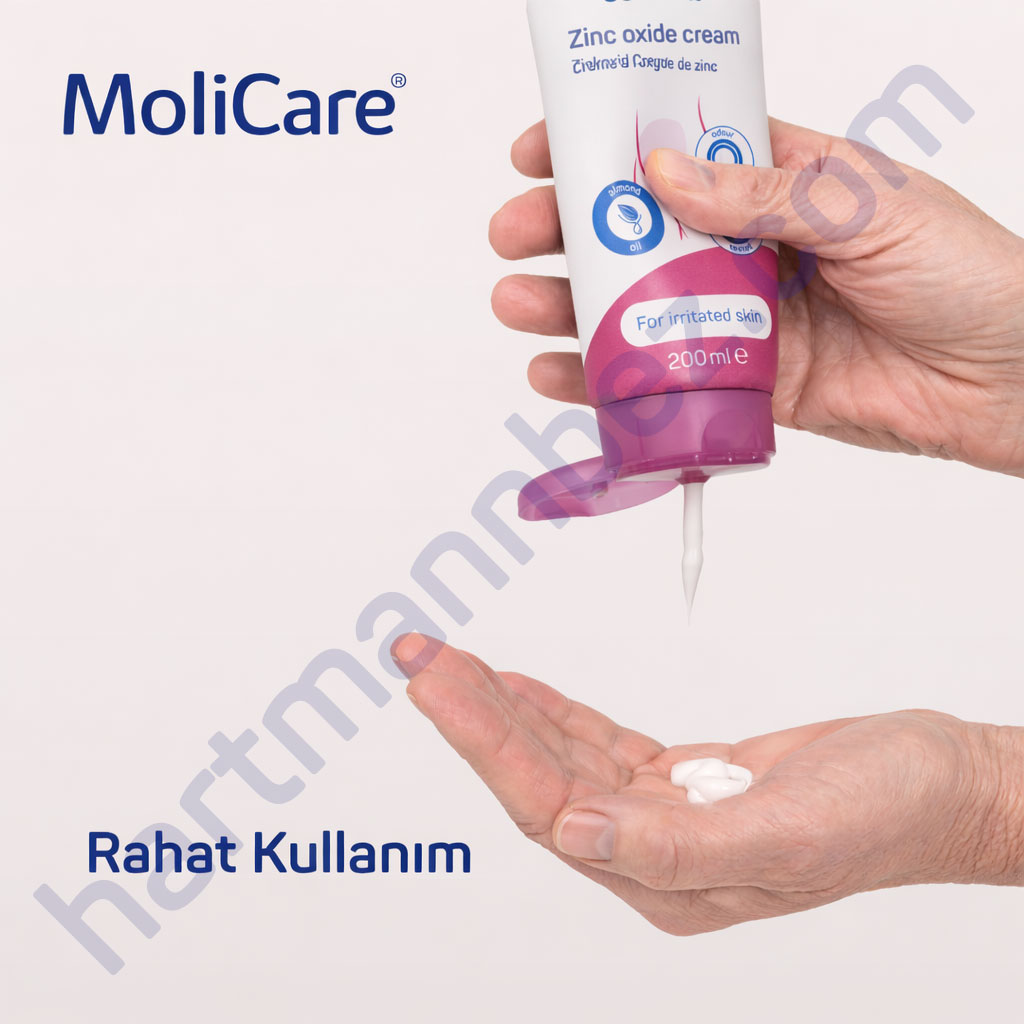 MoliCare Skin Zinc Oxide Cream 200 ml 12'li Paket Çinko Oksitli Bariyer Krem