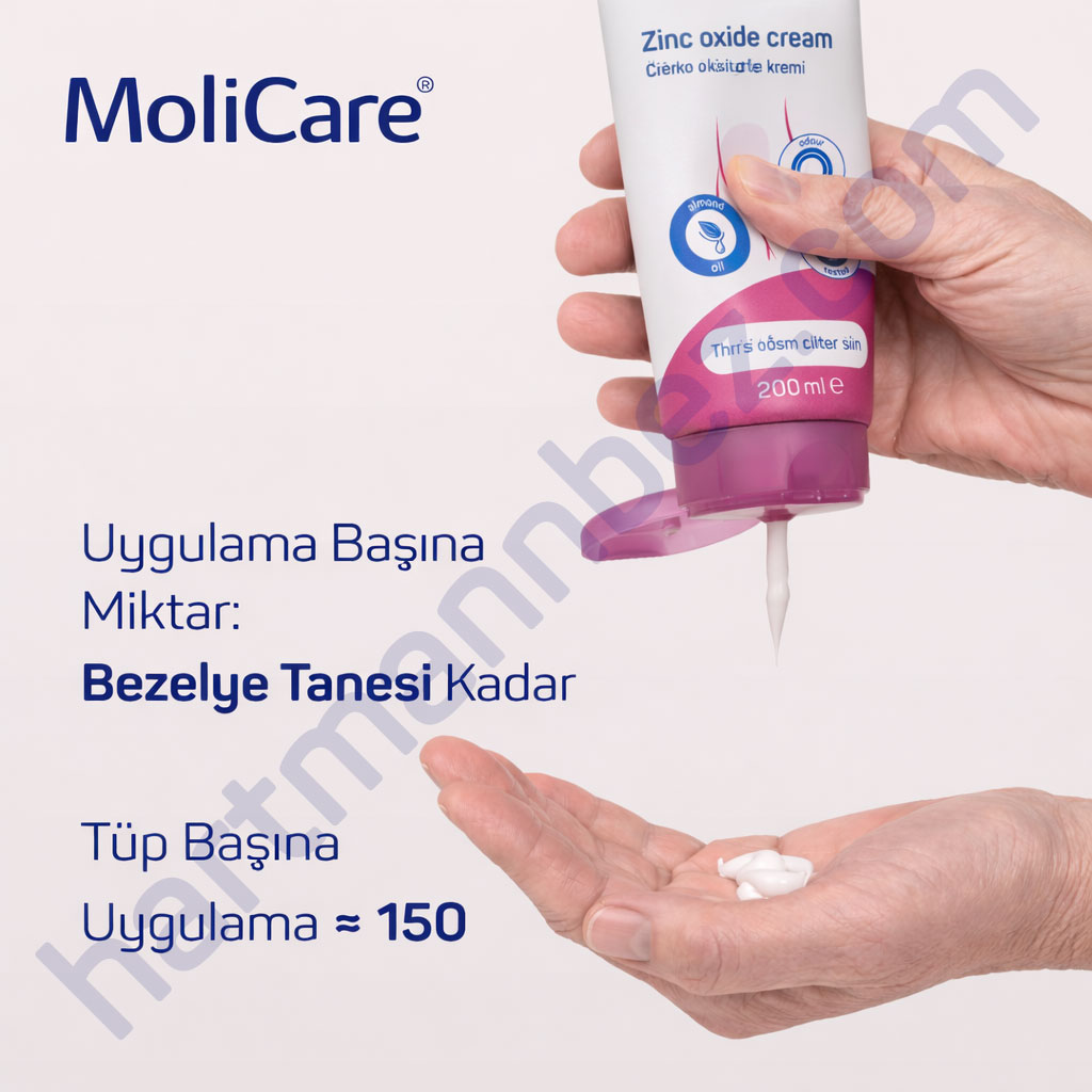 MoliCare Skin Zinc Oxide Cream 200 ml 12'li Paket Çinko Oksitli Bariyer Krem